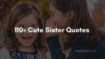 110+ Cute Sister Quotes
