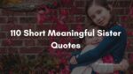 110 Short Meaningful Sister Quotes