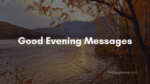 Good Evening Messages
