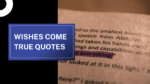 Wishes Come True Quotes