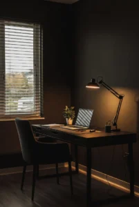 Charcoal Wall Home Office