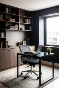 Dark Luxury Home Office