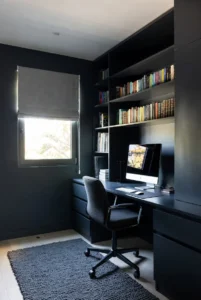 Dark Office with Rug Texture
