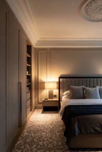 Luxury Bedroom with Built-In Storage