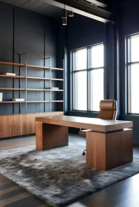 Office with Rug Texture