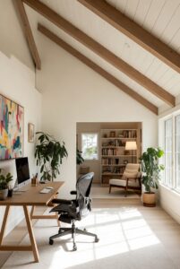 Rustic Wooden Beam Ceiling