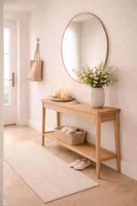 Slim Console Table Styling
