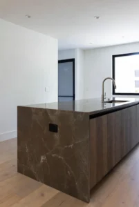 Waterfall Kitchen Island