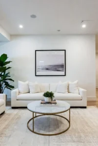 White Elegant Living Room