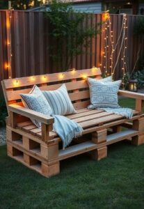 Build Seating from Wooden Pallets
