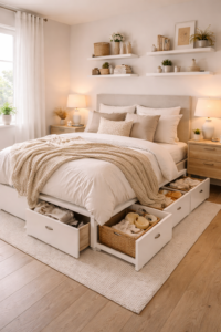 Built-In Storage Bed Design