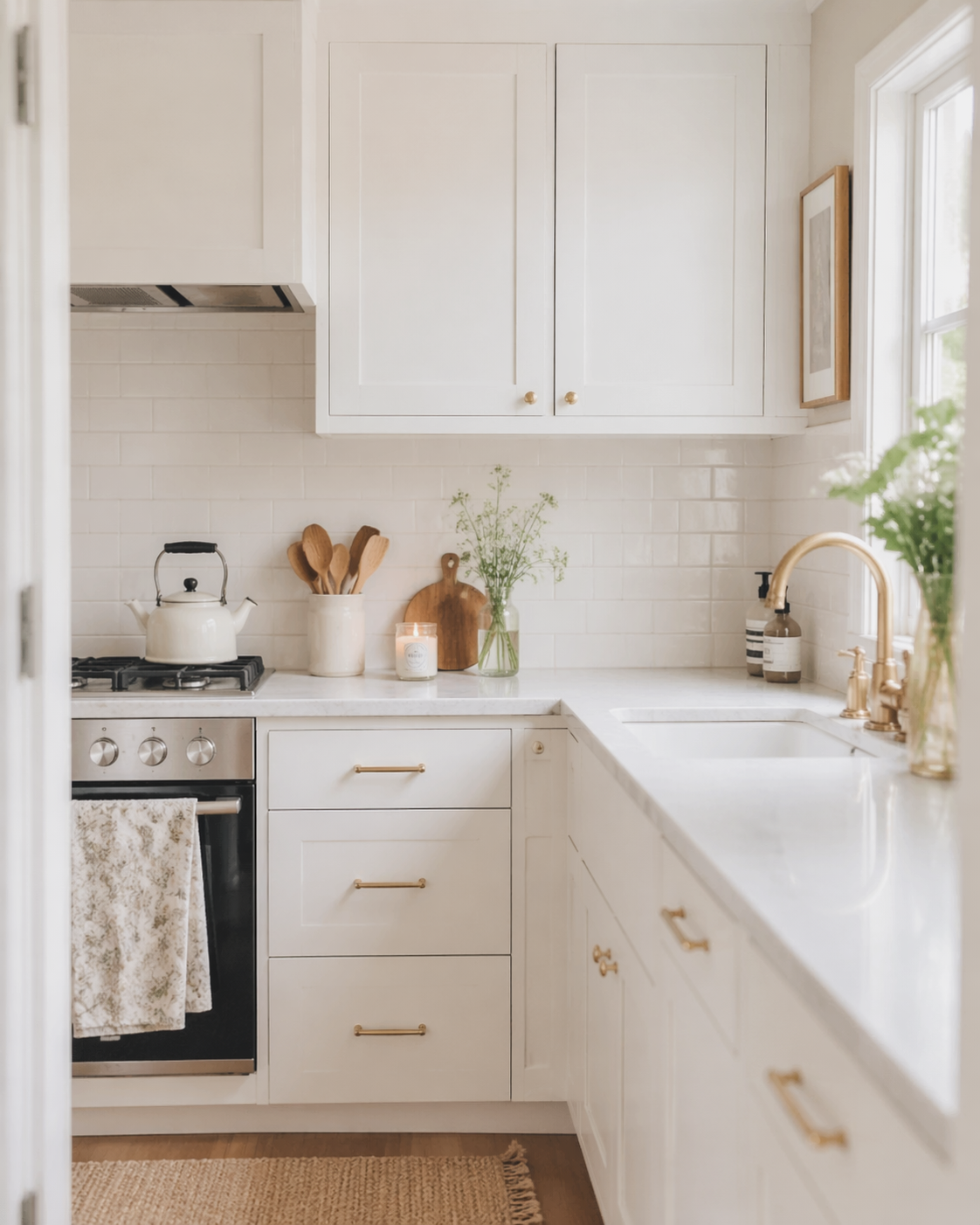 Classic All-White Cabinets