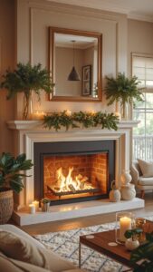 Classic Mantel Fireplace