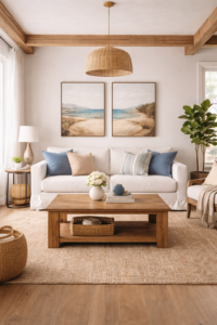 Coastal-Inspired Living Room