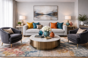 Elegant Gray with Bold Accents