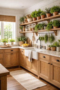 Farmhouse Charm with Warm Tones