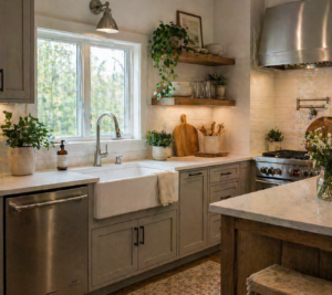 Farmhouse Sink with Modern Touches