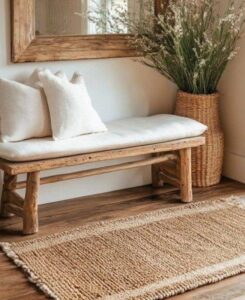 Floating Bench for an Airy Look