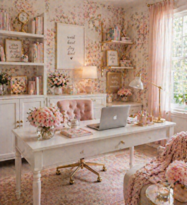Floral Inspired Workspace