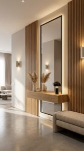 Frameless Floor-to-Ceiling Mirror Wall