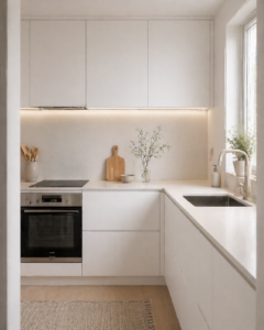 Minimalist White Kitchen Design