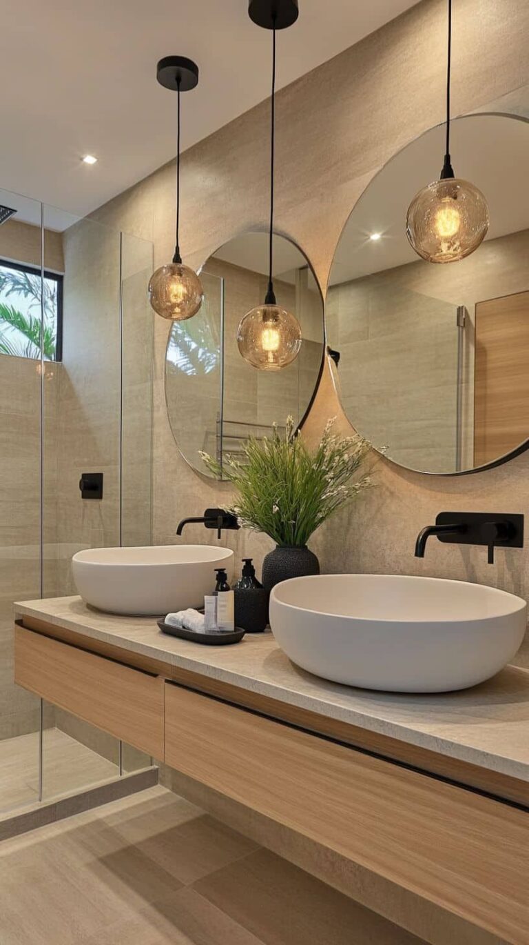 Pendant Lights Over Vanity