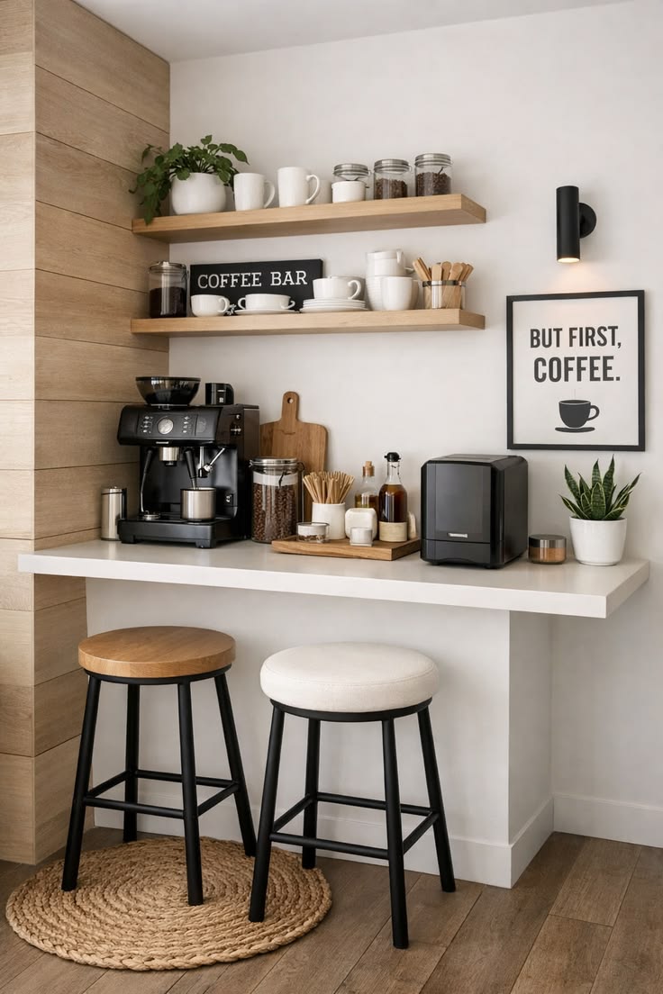 Simple Countertop Coffee Corner