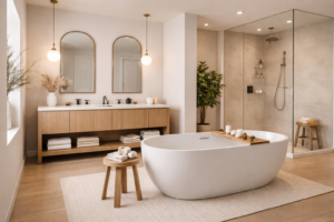 Spa-Inspired Neutral Bathroom