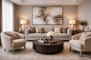 Warm Gray and Beige Harmony