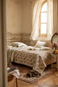 Vintage Floral Bedding illustration