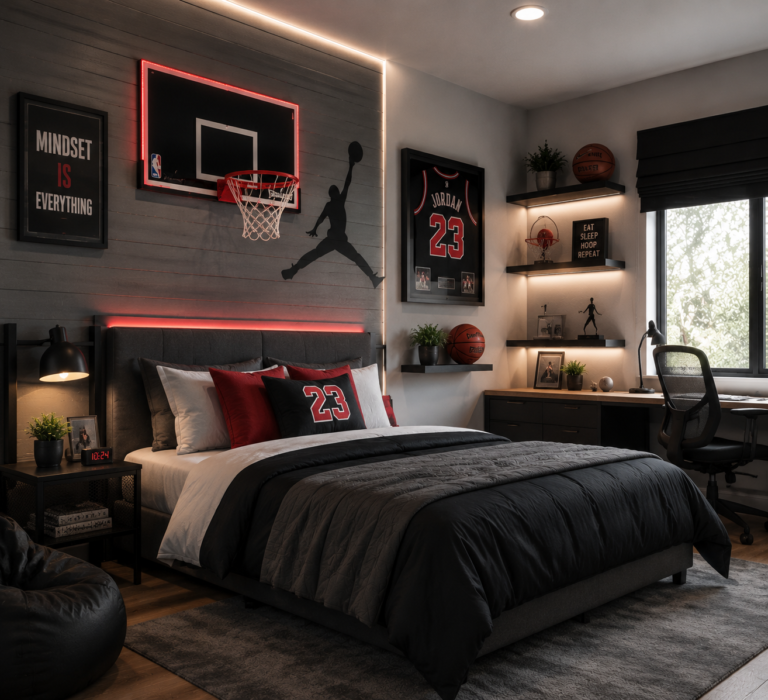 25 Basketball Bedroom Ideas for Fans