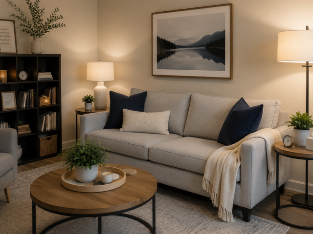 22 Grey and Blue Living Room Ideas