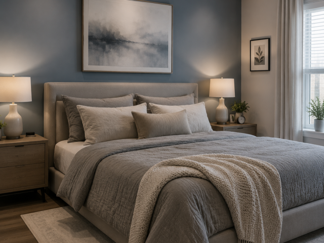 24 Gray and Blue Bedroom Ideas