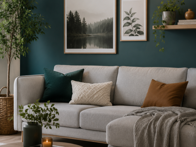24 Teal and Grey Living Room Ideas