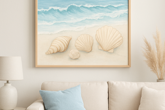 Seaside-Inspired Artwork and Wall Decor illustration