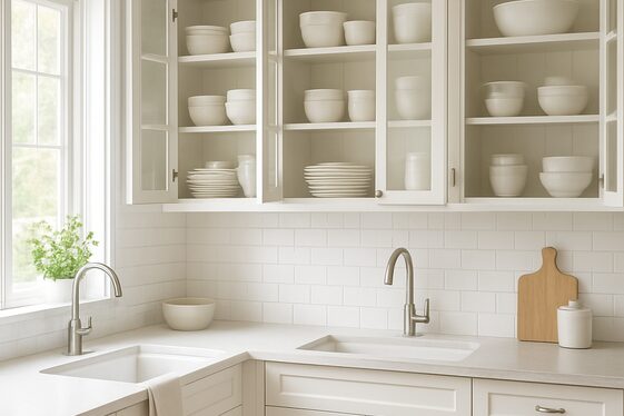 Open Glass Cabinets for Effortless Display and Access illustration