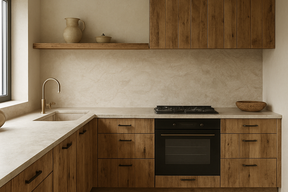 Rustic Belgian Kitchens Using Sustainable Materials illustration