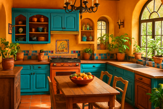 Warm Spanish Mediterranean Kitchens with Terracotta Accents illustration