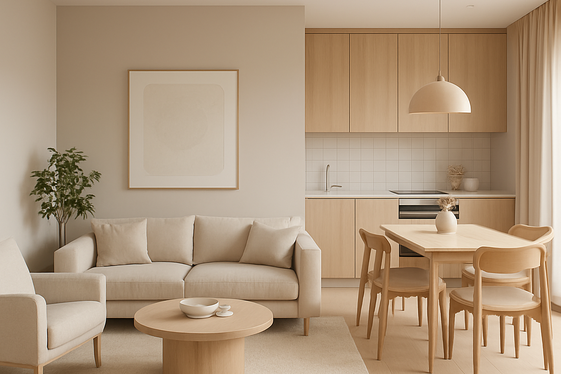 Open Plan Living Room Flow illustration