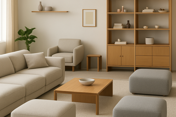 Customizable Modular Furniture illustration