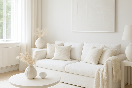 Classic White and Bright Spaces illustration