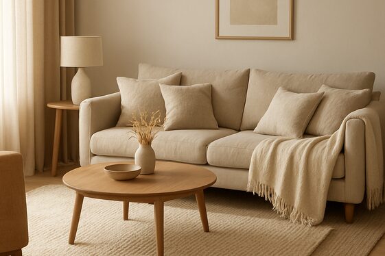Cozy Layered Textiles and Rugs illustration