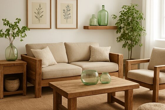 Eco-Friendly Materials in Living Rooms illustration