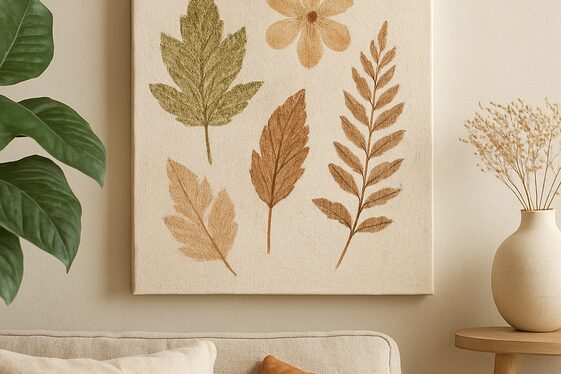 Nature-Inspired Leaf and Flower Prints illustration