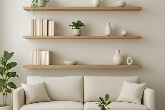 Install Floating Shelves for Stylish Storage illustration