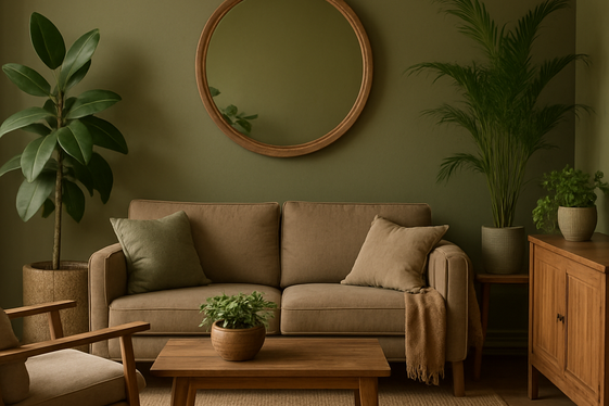 Earthy Greens to Bring Nature Indoors illustration