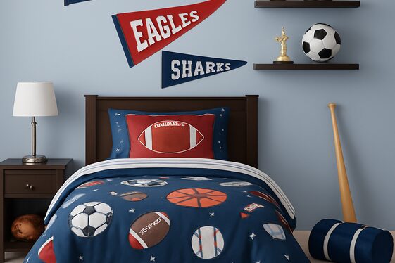 Sports-Themed Bedroom Concepts illustration