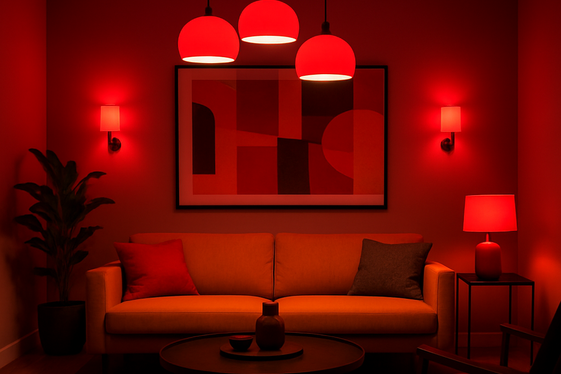 Red Lighting Fixtures for Vibrant Ambiance illustration