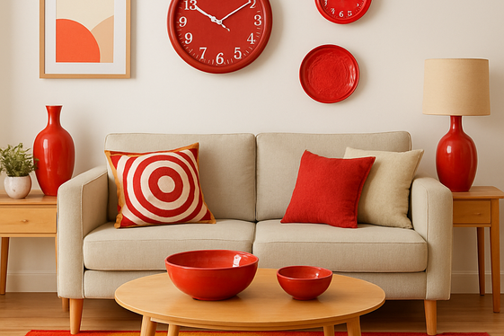 Playful Red Accessories for Family-Friendly Spaces illustration