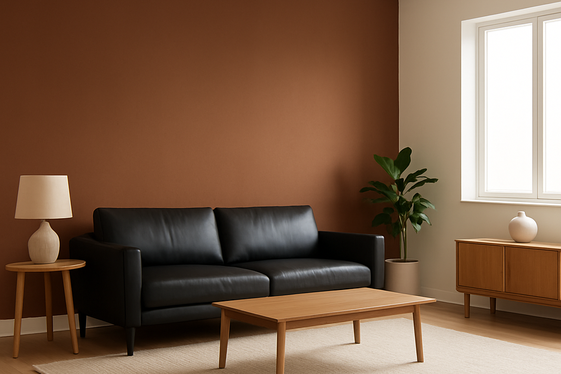 Balancing Light and Dark with Black and Brown Wall Colors illustration